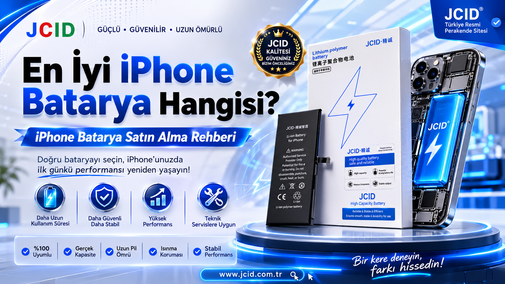 🔋 En İyi iPhone Batarya Hangisi? | iPhone Batarya Satın Alma Rehberi | JCID Türkiye