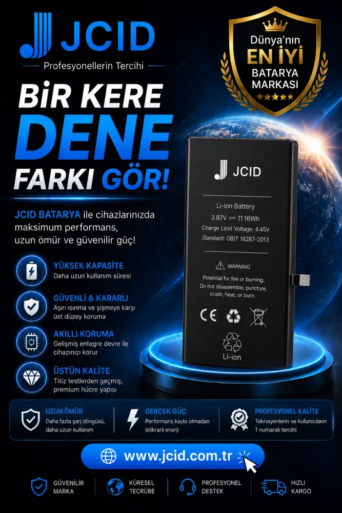 iPhone 7 JCID Yüksek Kapasiteli Batarya (2300 mAh) — galeri küçük resim 2