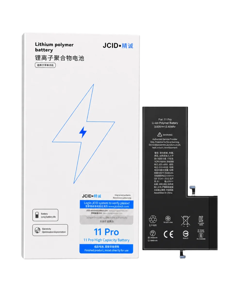 iPhone 11 Pro JCID Yüksek Kapasiteli Batarya (3500 mAh) USE
