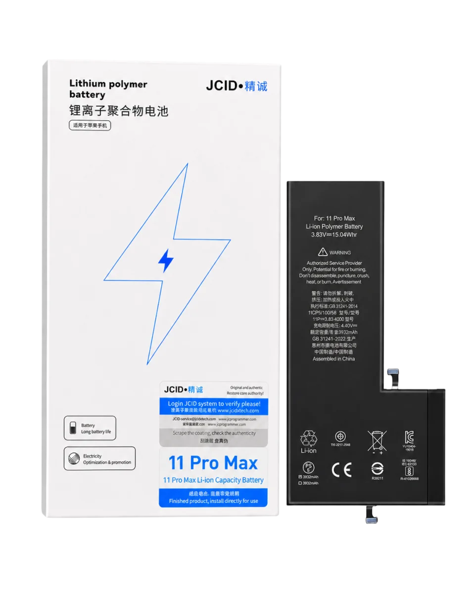 iPhone 11 Pro Max JCID Yüksek Kapasiteli Batarya (4580 mAh) USE