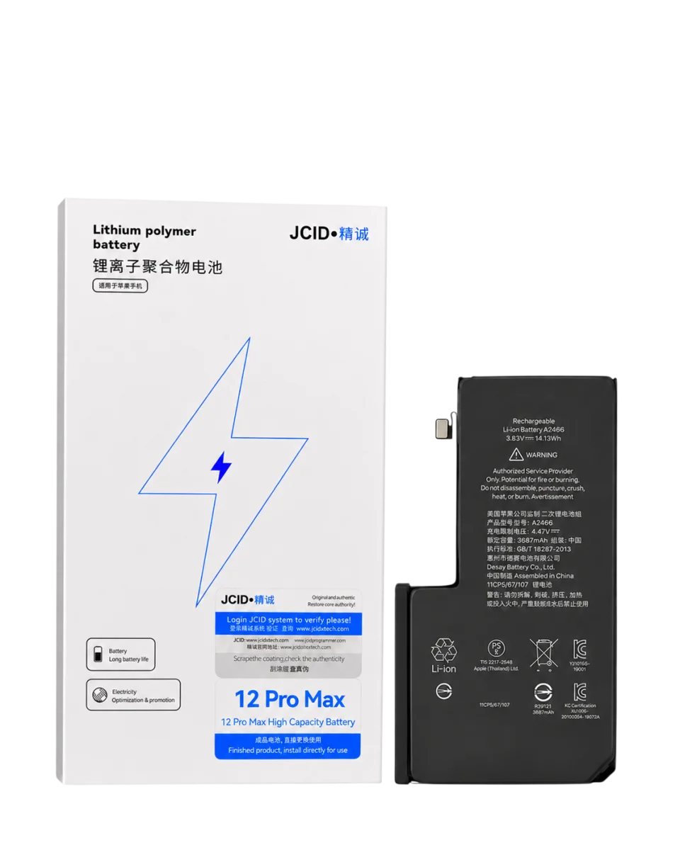 iPhone 12 Pro Max JCID Yüksek Kapasiteli Batarya (4530 mAh) USE — galeri küçük resim 1
