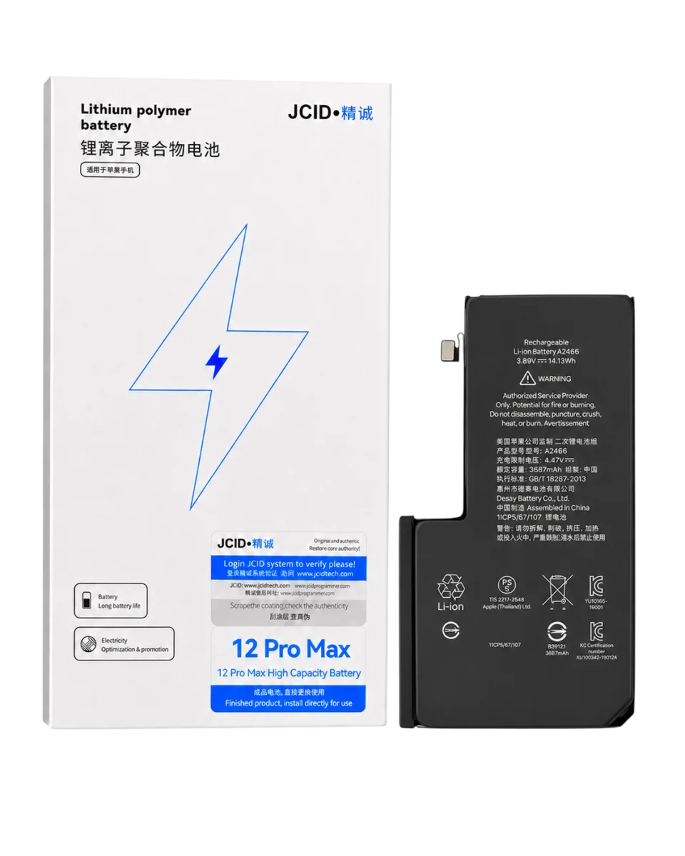 iPhone 12 Pro Max JCID Yüksek Kapasiteli Batarya (4450 mAh) — galeri küçük resim 1