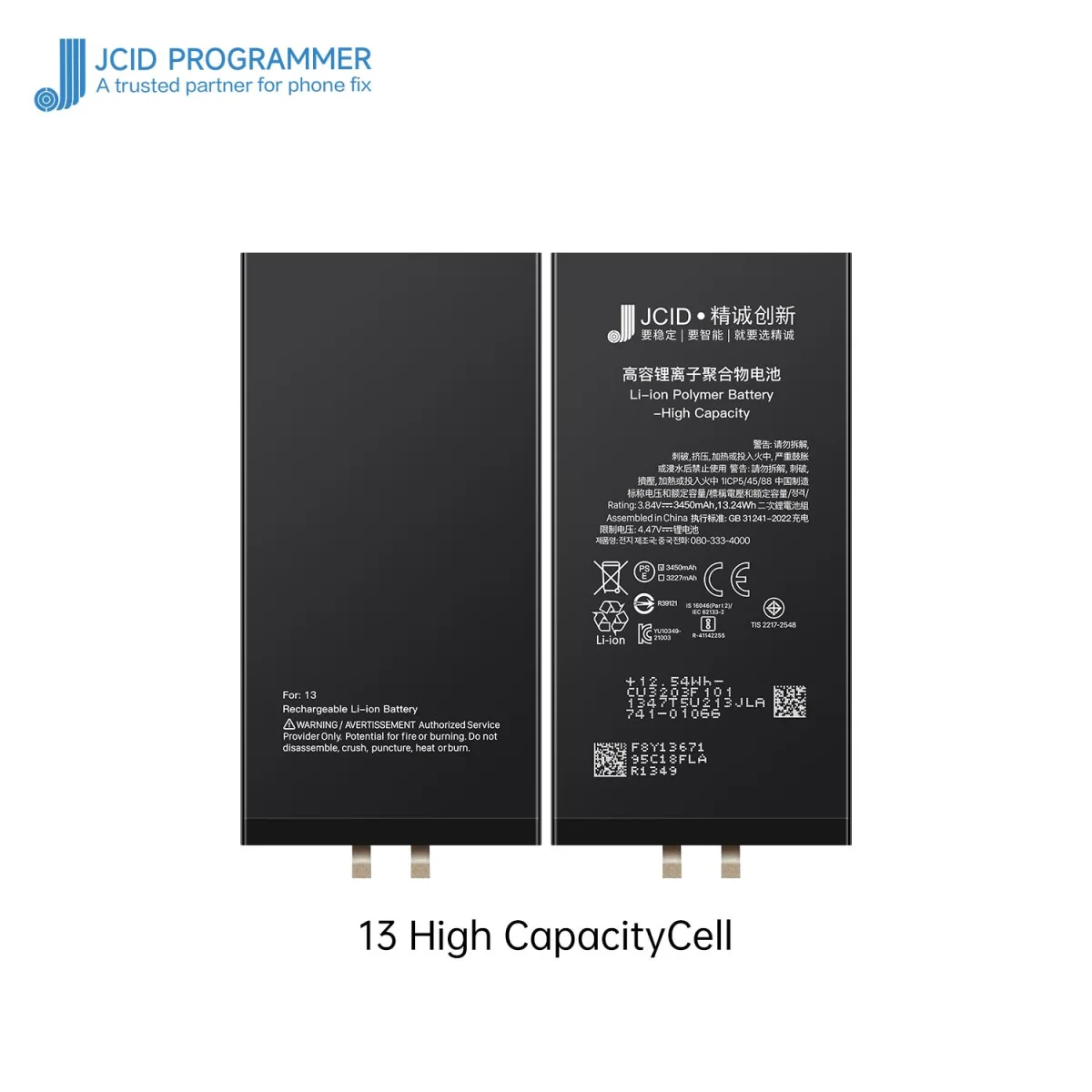 iPhone 13 JCID Yüksek Kapasiteli Batarya (3500 mAh) Manually