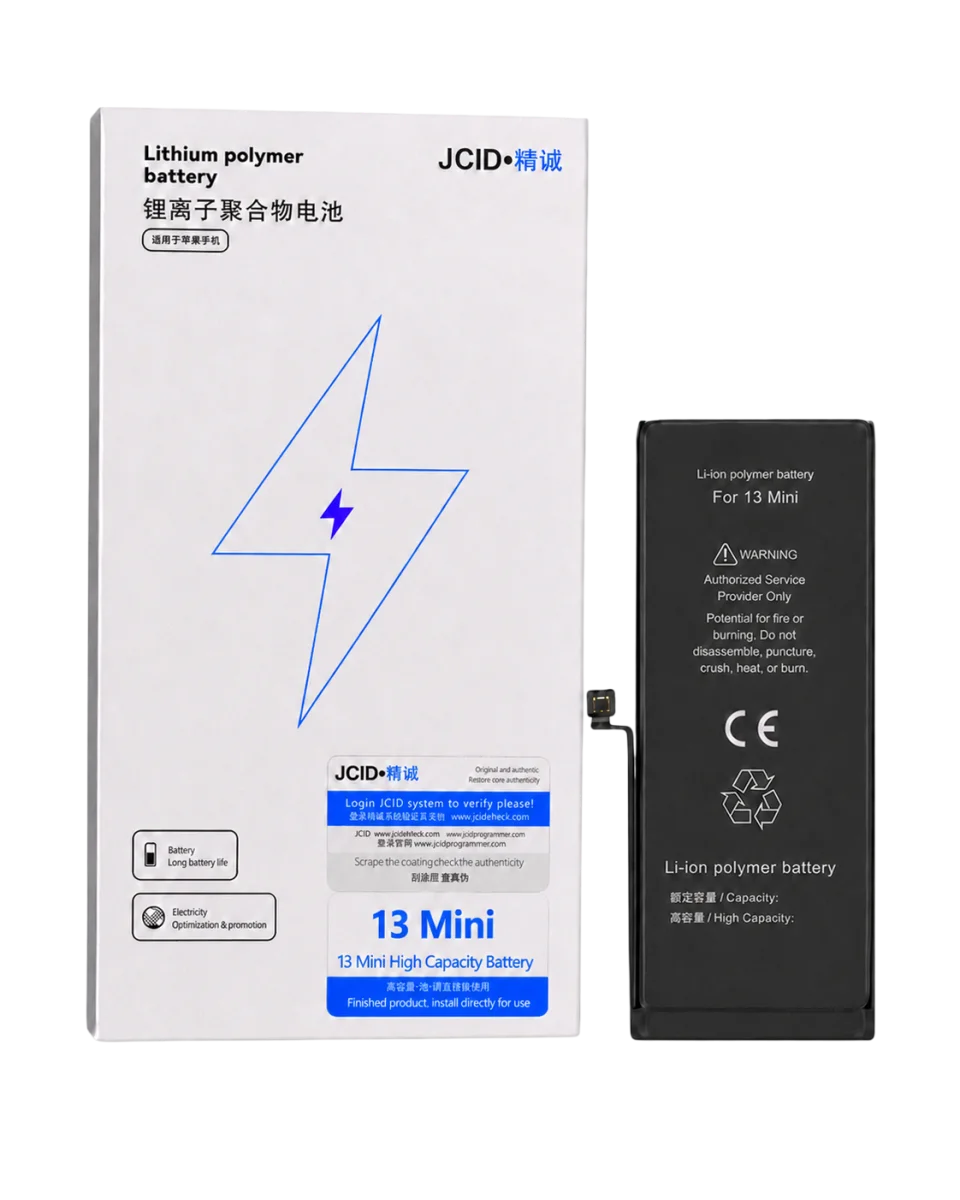iPhone 13 mini JCID Yüksek Kapasiteli Batarya (2580 mAh) USE — galeri küçük resim 1