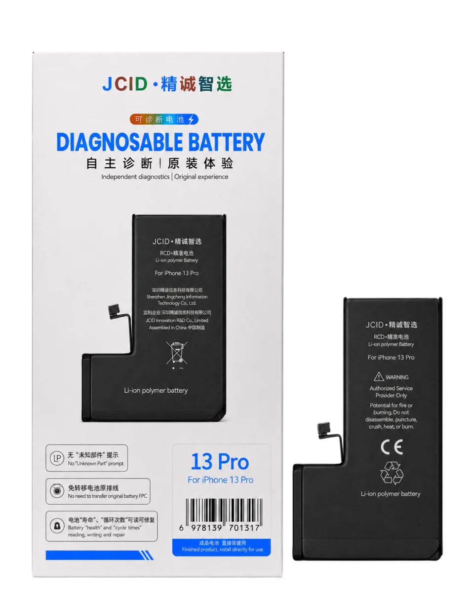 iPhone 13 Pro JCID Yüksek Kapasiteli Batarya (3330 mAh) Diagnosable — galeri küçük resim 1