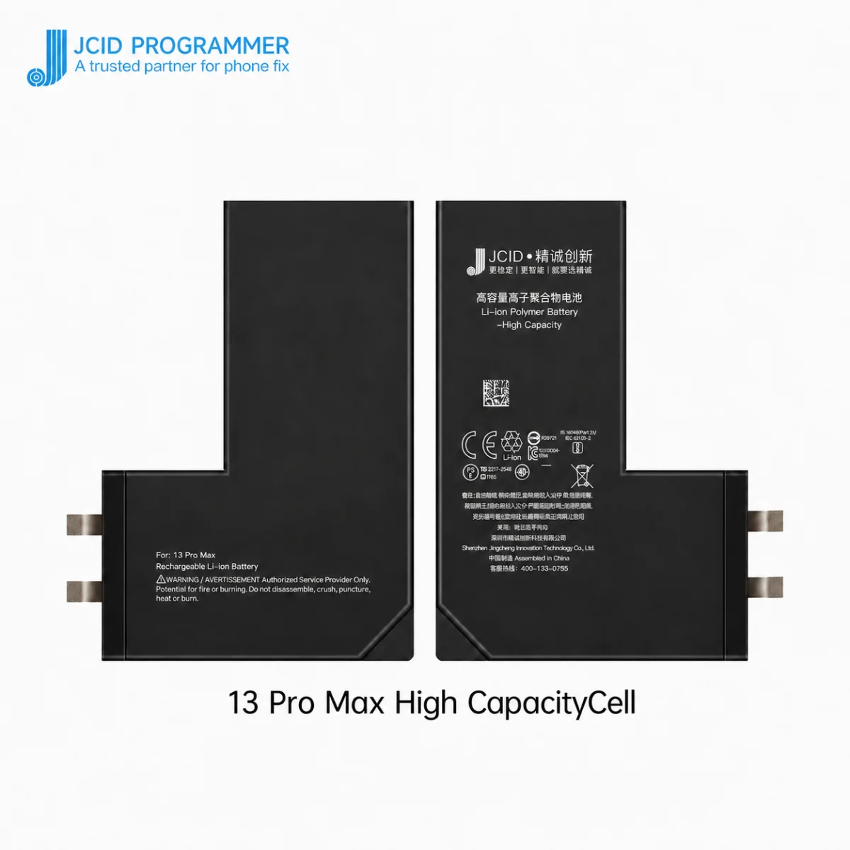 iPhone 13 Pro Max JCID Yüksek Kapasiteli Batarya (4790 mAh) Manually — galeri küçük resim 1