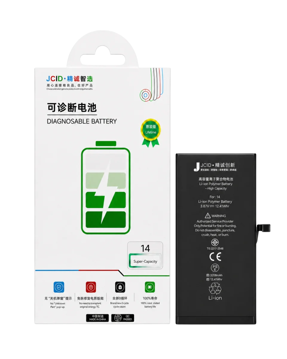 iPhone 14 JCID Yüksek Kapasiteli Batarya (3590 mAh) Orijinal — galeri küçük resim 1