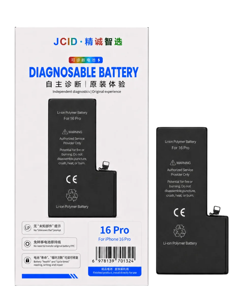 iPhone 16 Pro JCID Yüksek Kapasiteli Batarya (3582 mAh) Diagnosable — galeri küçük resim 1
