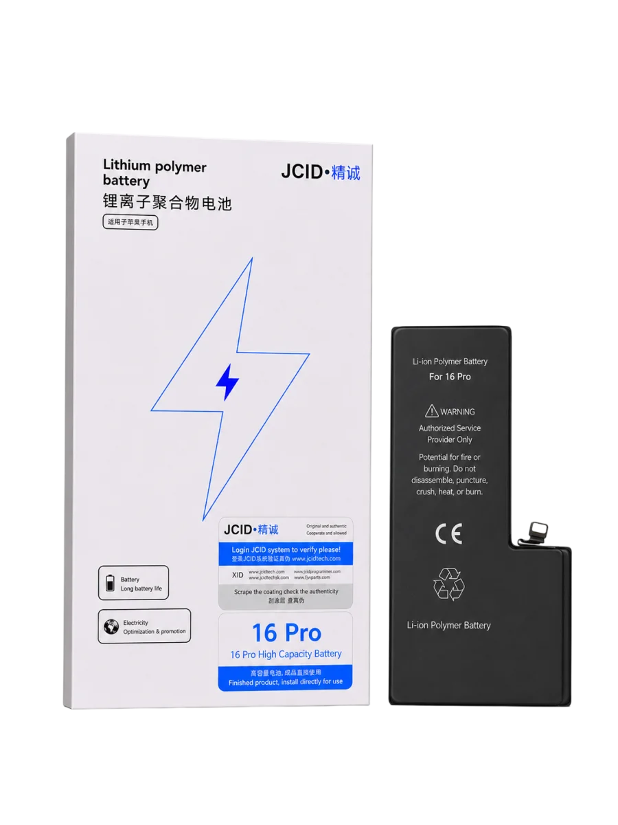 iPhone 16 Pro JCID Yüksek Kapasiteli Batarya (3582 mAh) USE — galeri küçük resim 1