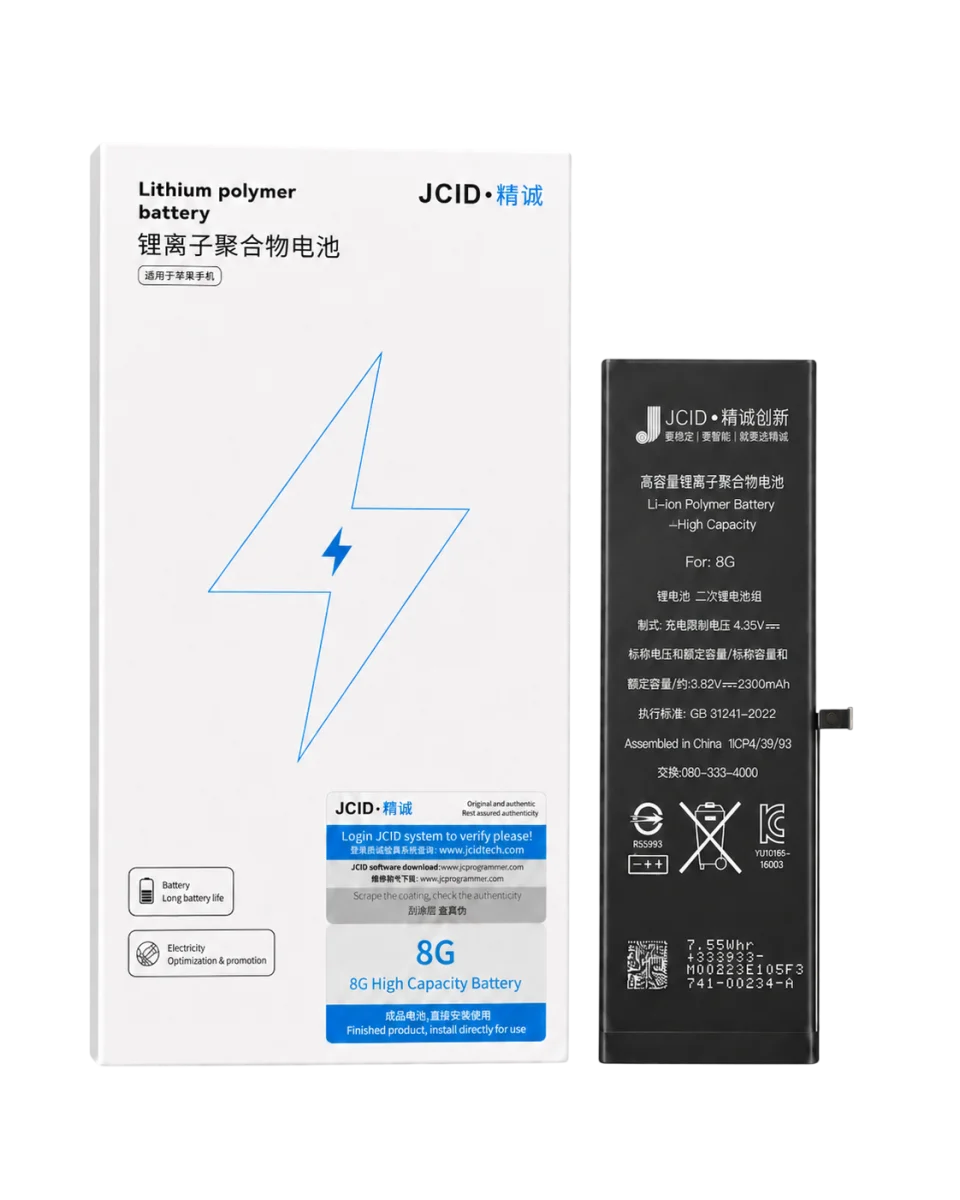 iPhone 8 JCID Yüksek Kapasiteli Batarya (2300 mAh)