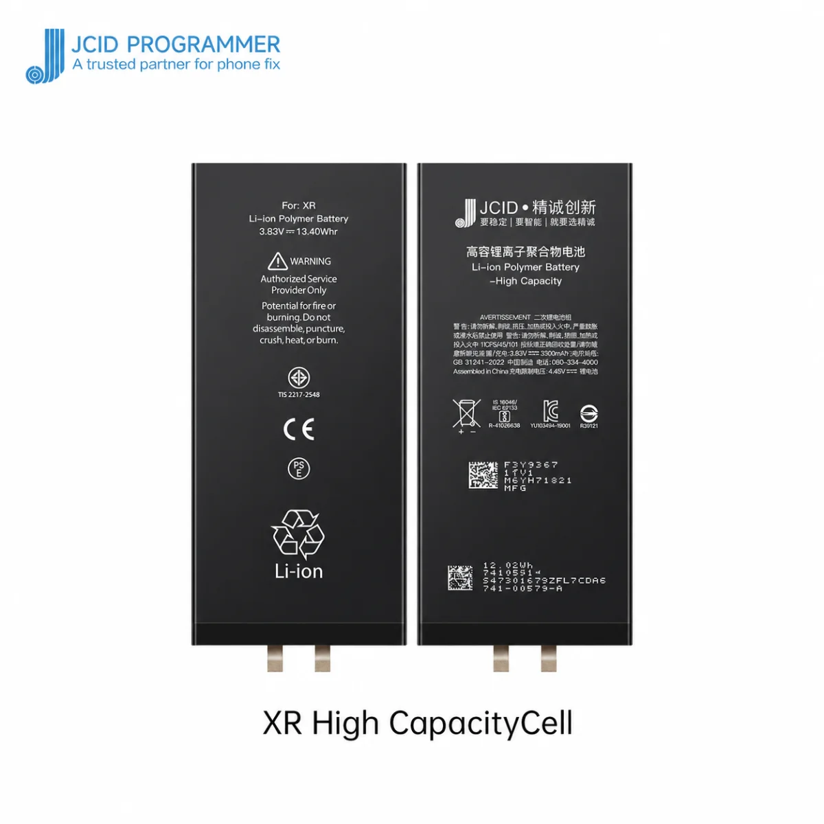 iPhone XR JCID Yüksek Kapasiteli Batarya (3500 mAh) Manually